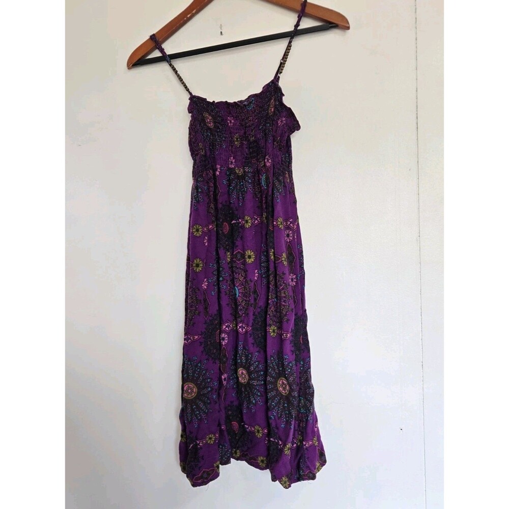 Xhiliration Dress Womens M Purple Floral Boho Festival Flower Cottagecore Indie